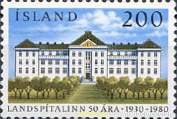 Sellos: 101313 MNH ISLANDIA 1980 50 ANIVERSARIO DE LA FUNDACI&Oacute;N DEL HOSPITAL NACIONAL