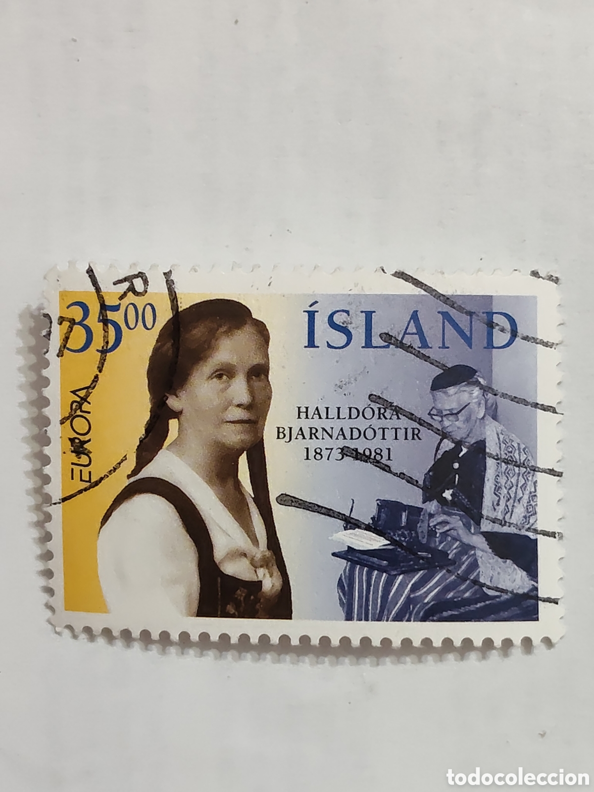 Sellos: Sello de Islandia serie Europa dedicada a mujeres 1966