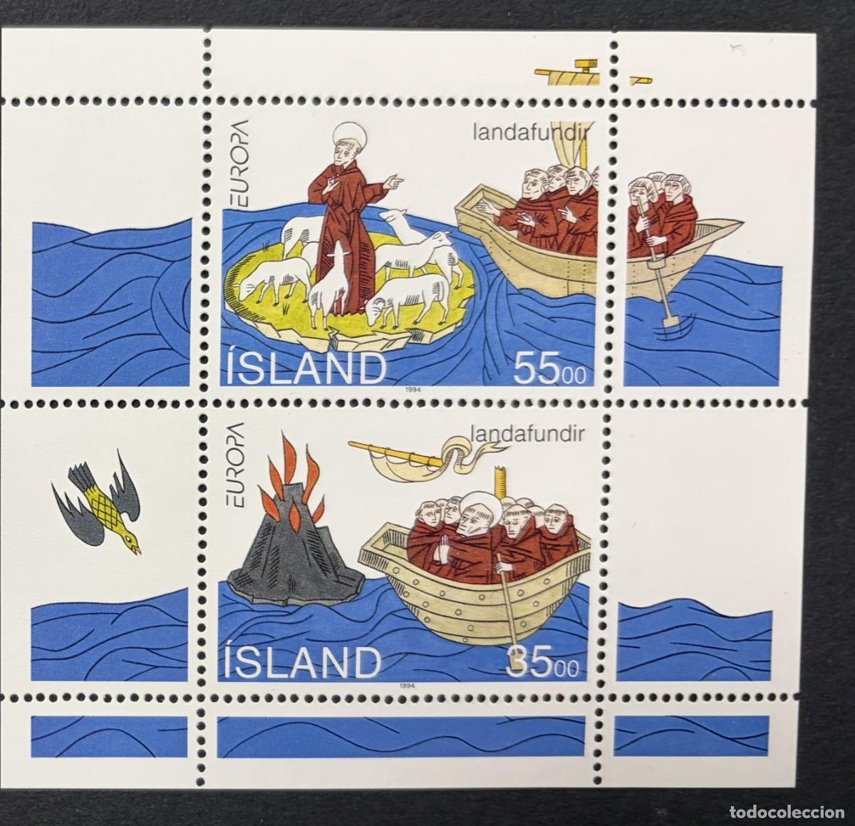 Sellos: ISLANDIA, 1994. YVERT HB 15. EUROPA CEPT. DESCUBRIMIENTOS E INVENTOS. NUEVOS. SIN FIJASELLOS.