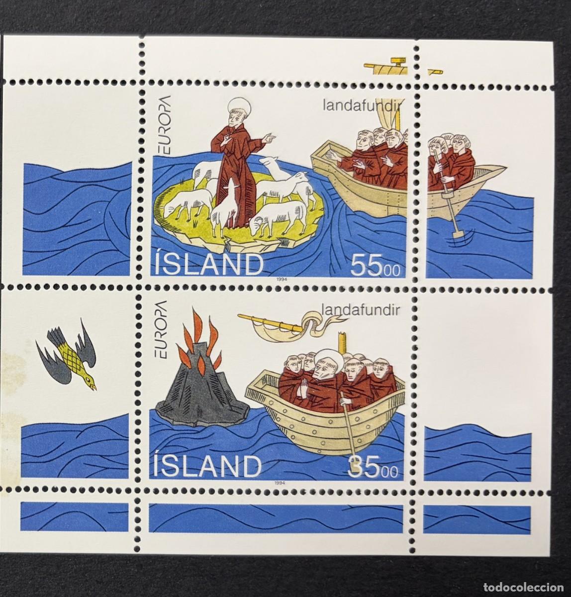 Sellos: ISLANDIA, 1994. YVERT HB 15. EUROPA CEPT. DESCUBRIMIENTOS E INVENTOS. NUEVOS. SIN FIJASELLOS.