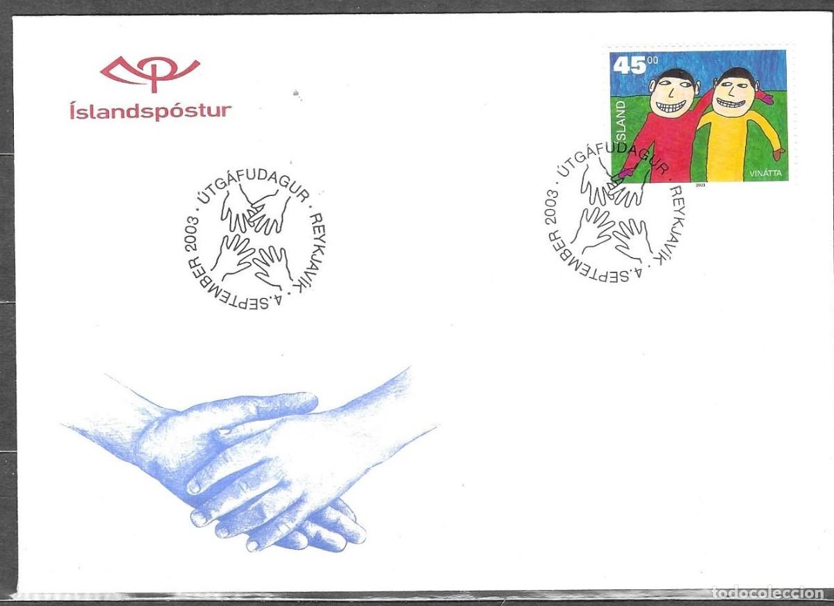 Sellos: FDC ISLANDIA 2003, YT 969