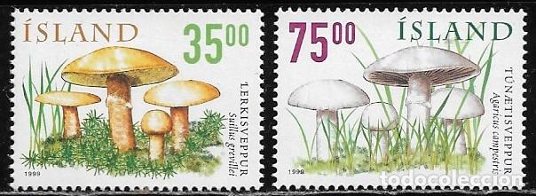 Sellos: ISLANDIA 1999, Ivert 868/69 - SETAS. MNH.