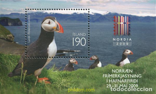 Sellos: 231302 MNH ISLANDIA 2009 EXPOSICION FILATELICA NORDICA EN HAFNARFJODUR