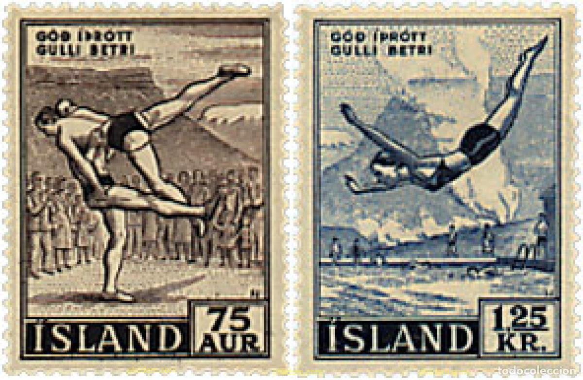 Sellos: 622416 HINGED ISLANDIA 1955 DEPORTES