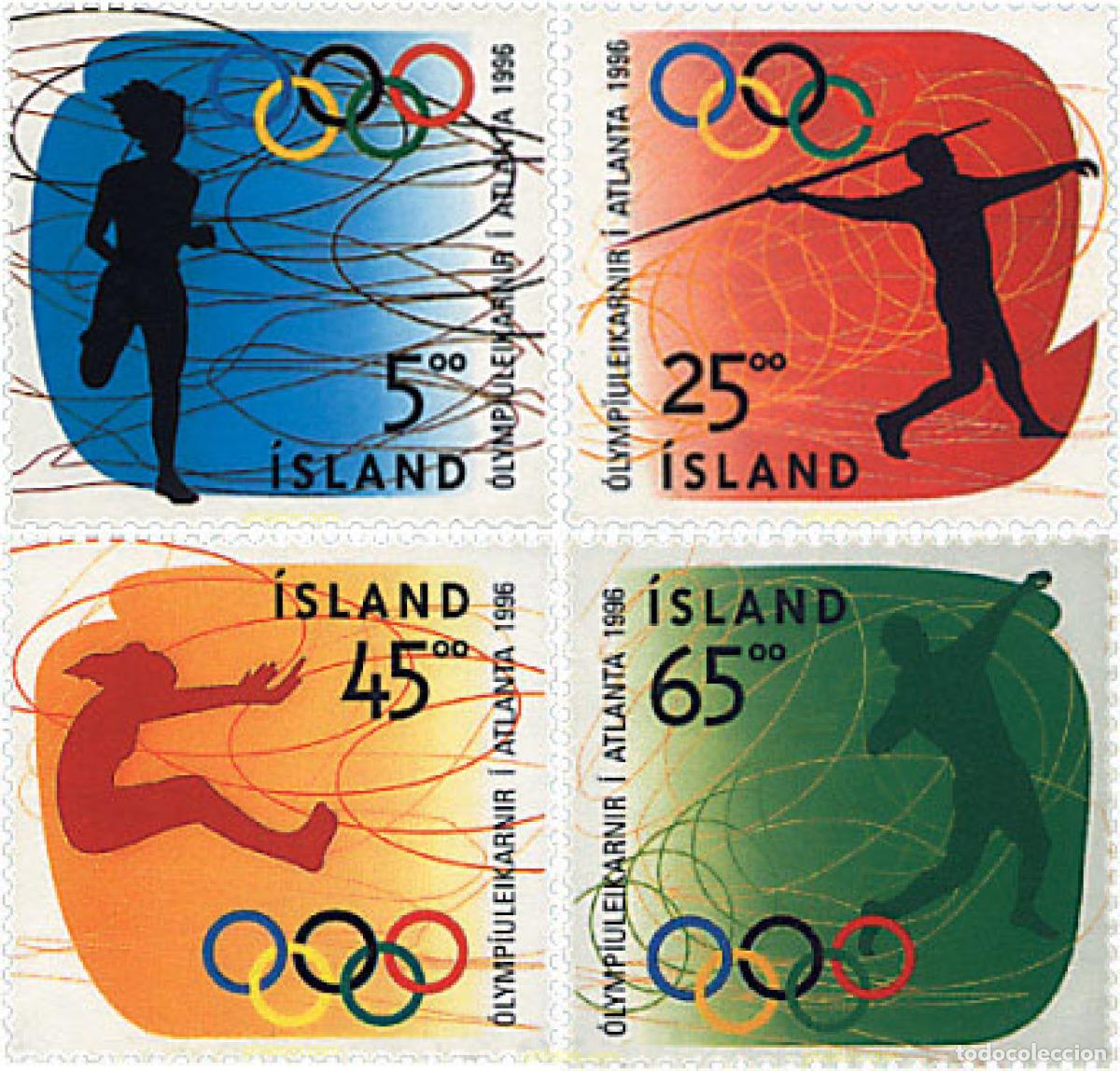 Sellos: 66929 MNH ISLANDIA 1996 26 JUEGOS OLIMPICOS VERANO ATLANTA 1996