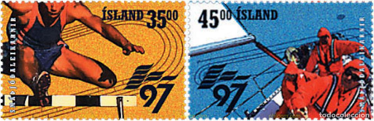 Sellos: 66931 MNH ISLANDIA 1997 JUEGOS DE LAS PEQUE&Ntilde;AS NACIONES EUROPEAS