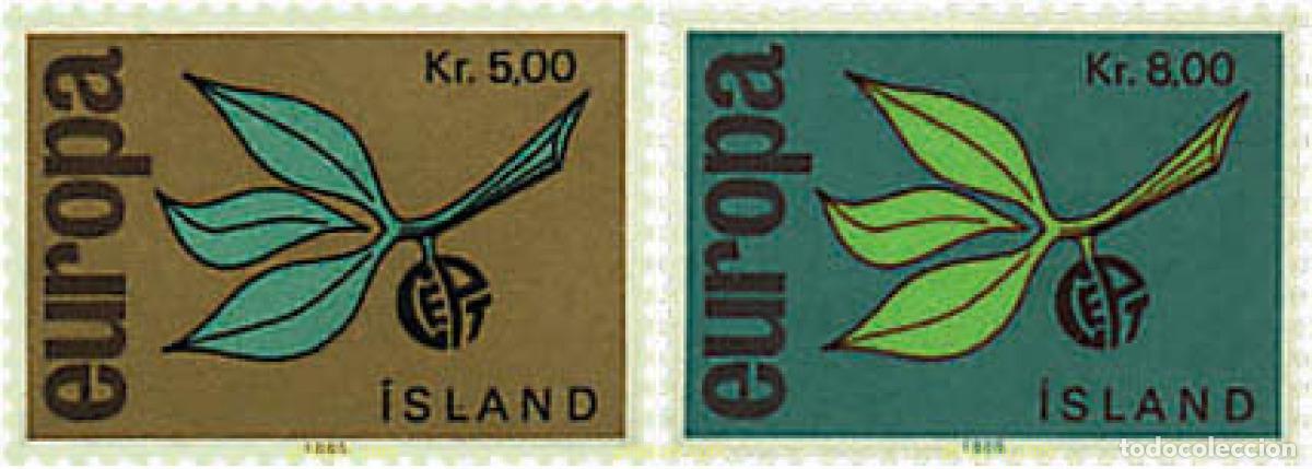 Sellos: 62097 MNH ISLANDIA 1965 EUROPA CEPT. ESPIGA EUROPA