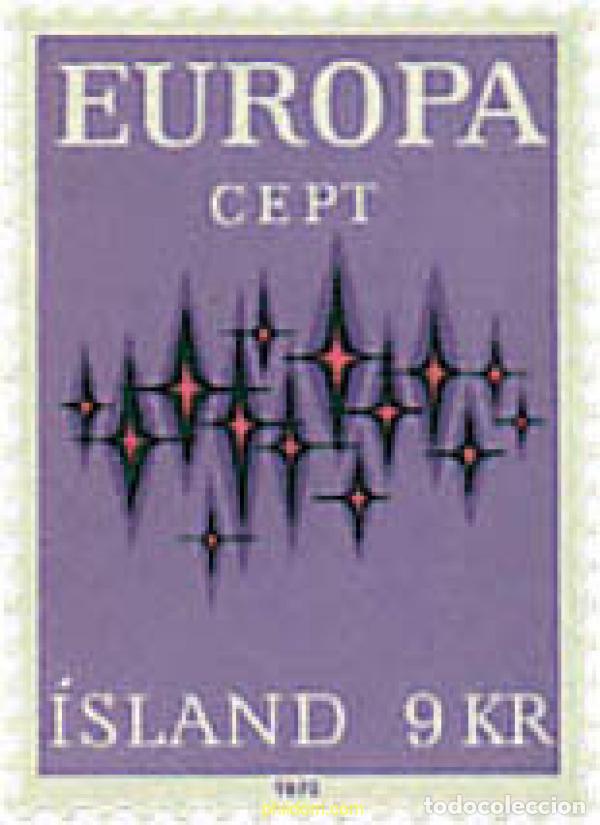 Sellos: 271249 MNH ISLANDIA 1972 EUROPA CEPT. COMUNICACIONES