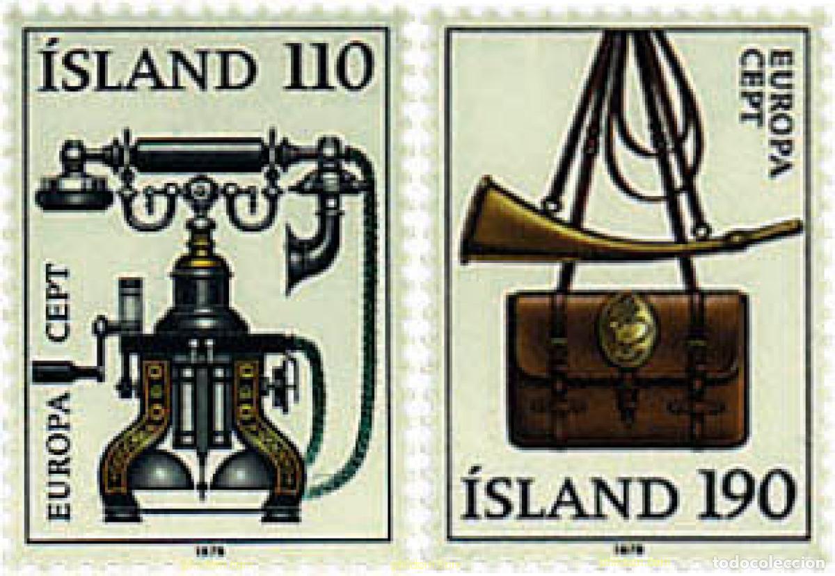 Sellos: 62382 MNH ISLANDIA 1979 EUROPA CEPT. COMUNICACIONES