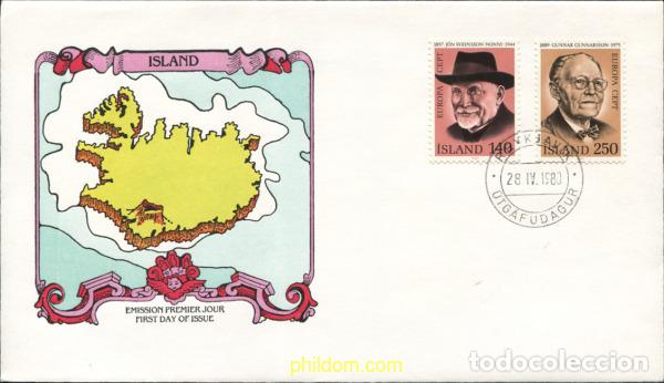 Sellos: 634303 MNH ISLANDIA 1980 EUROPA CEPT. GENTE FAMOSA