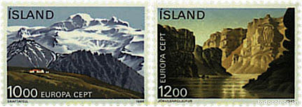 Sellos: 64104 MNH ISLANDIA 1986 EUROPA CEPT. PATRIMONIO ARTISTICO Y NATURAL