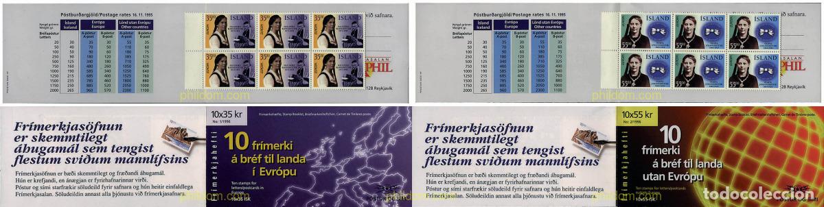 Sellos: 2388 MNH ISLANDIA 1996 EUROPA CEPT. MUJERES CELEBRES