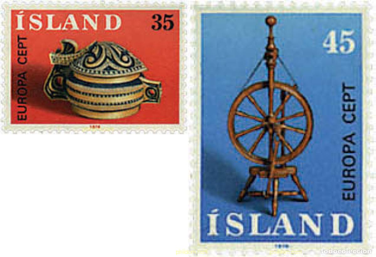 Sellos: 62292 MNH ISLANDIA 1976 EUROPA CEPT 1976 - ARTESANIA