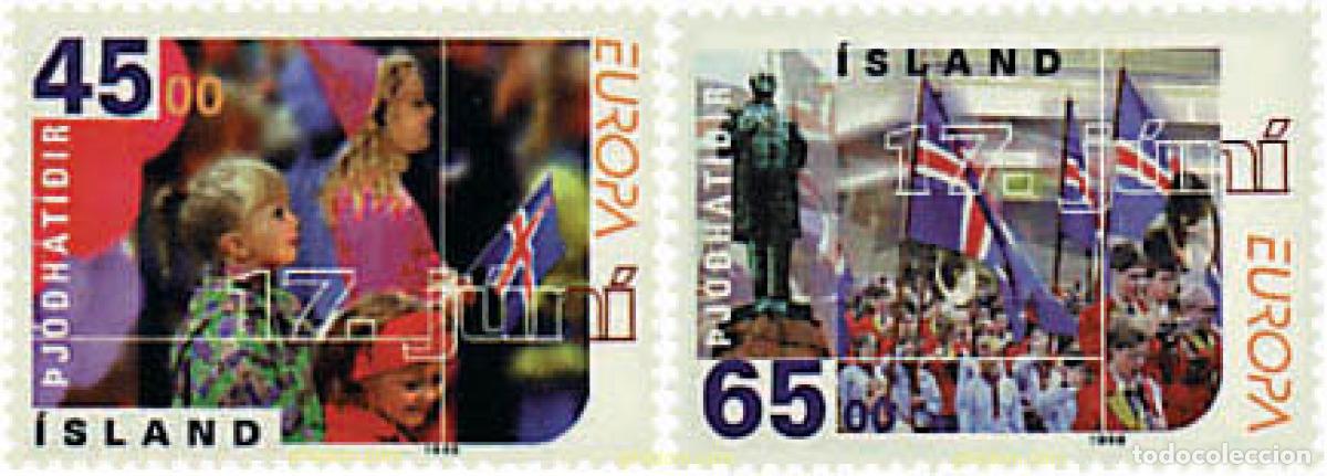 Sellos: 63139 MNH ISLANDIA 1998 EUROPA CEPT. FESTIVALES Y FIESTAS NACIONALES