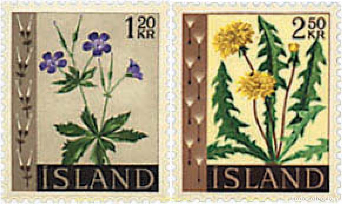 Sellos: 629839 MNH ISLANDIA 1960 FLORES