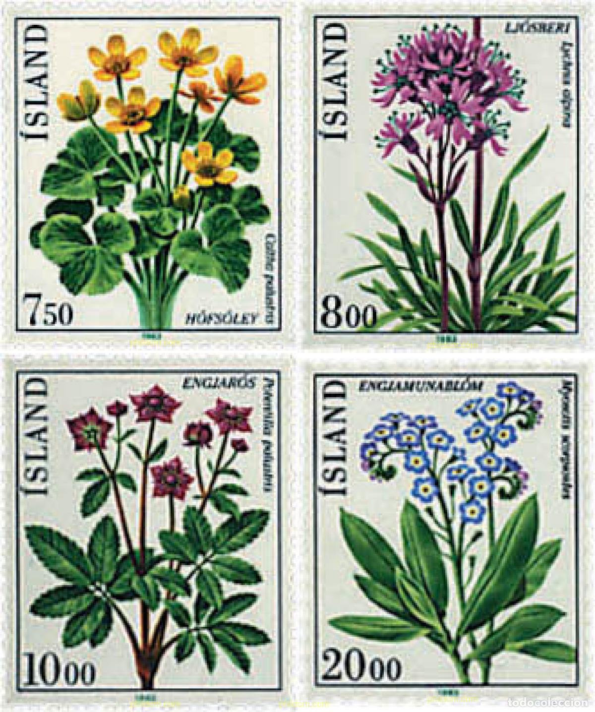 Sellos: 90735 MNH ISLANDIA 1983 FLORA DE ISLANDIA