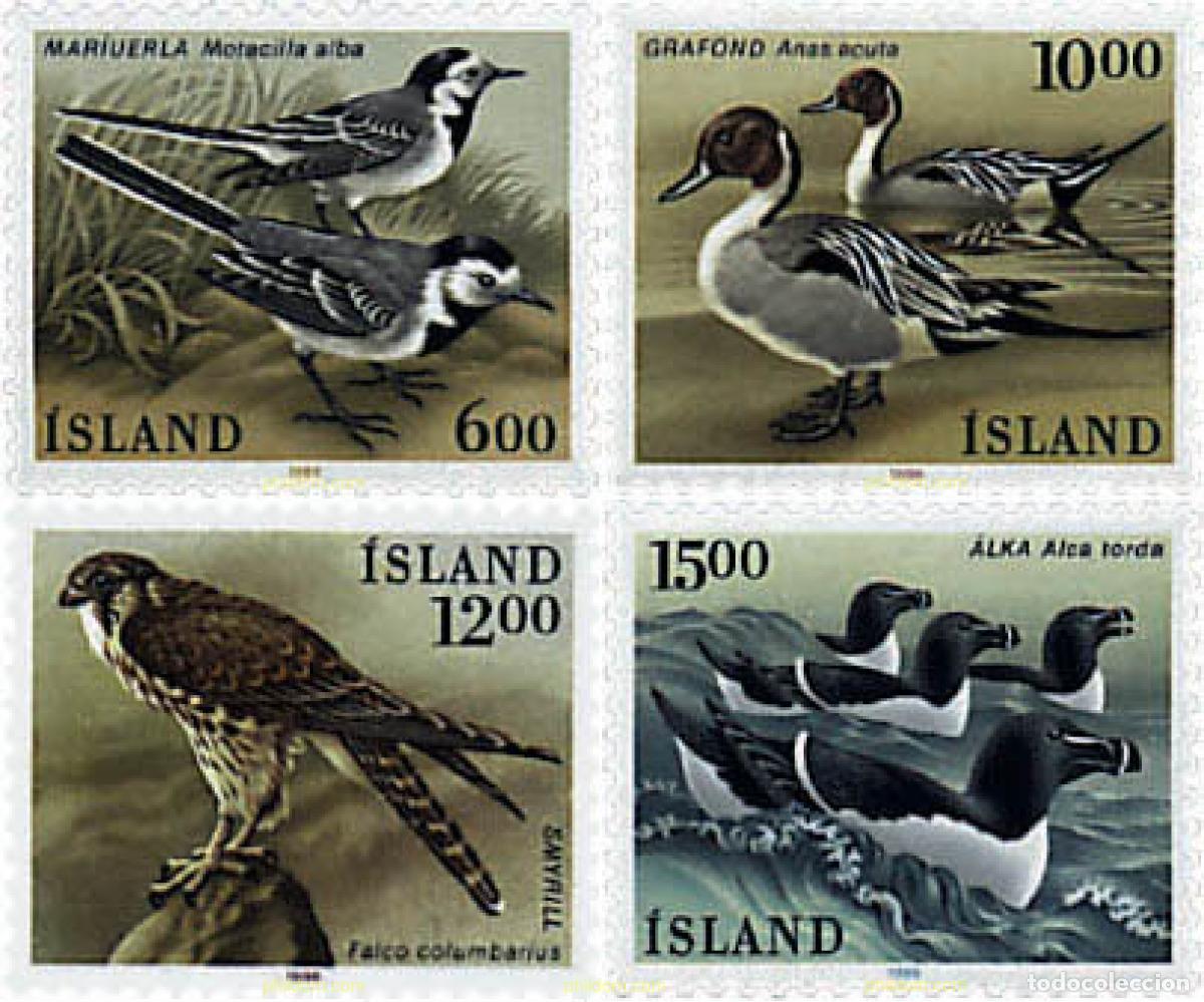 Sellos: 66903 MNH ISLANDIA 1986 AVES