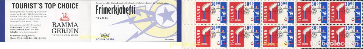 Sellos: 168984 MNH ISLANDIA 1992 EXPORTACIONES