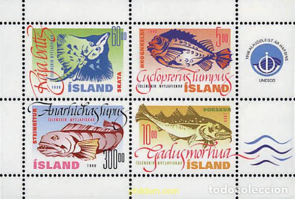 Sellos: 25440 MNH ISLANDIA 1998 A&Ntilde;O INTERNACIONAL DE LOS OCEANOS