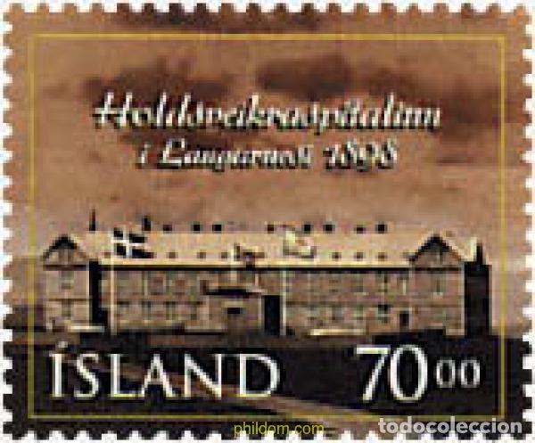 Sellos: 35285 MNH ISLANDIA 1998 CENTENARIO DE LA FUNDACION DEL HOSPITAL DE LEPROSOS DE LAUGARNES