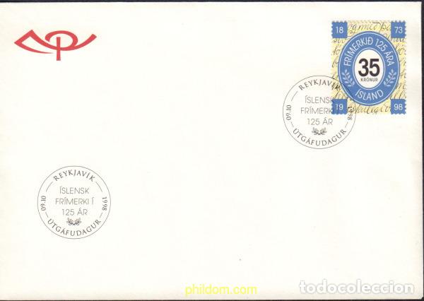 Sellos: 25443 MNH ISLANDIA 1998 125 ANIVERSARIO DEL LOS PRIMEROS SELLOS ISLANDESES