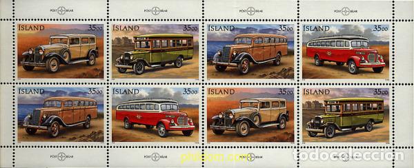 Sellos: 336369 MNH ISLANDIA 1996 COCHES CORREO