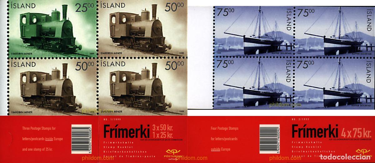 Sellos: 1498 MNH ISLANDIA 1999 TRANSPORTE