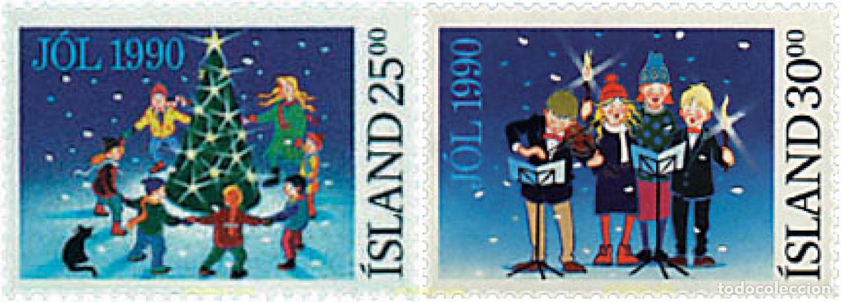Sellos: 66913 MNH ISLANDIA 1990 NAVIDAD