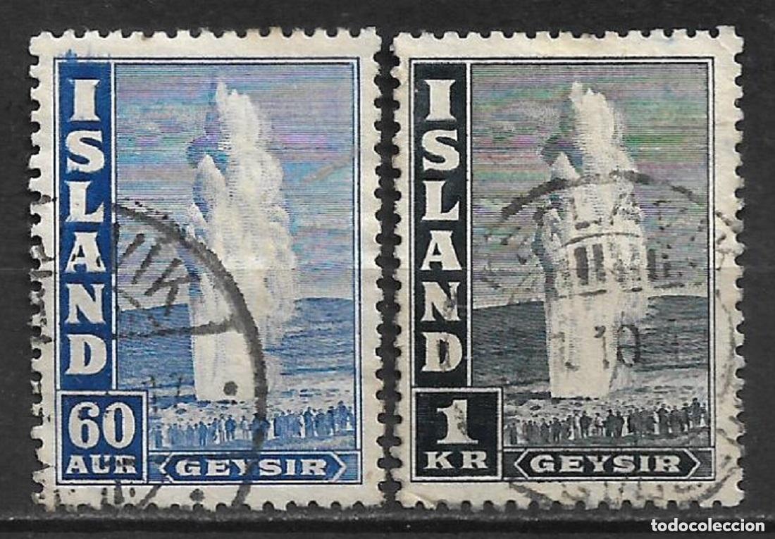 Sellos: islandia 1947 scott 208 A+B c + d - dent. 11 1/2 usado 23&euro; - 1/39