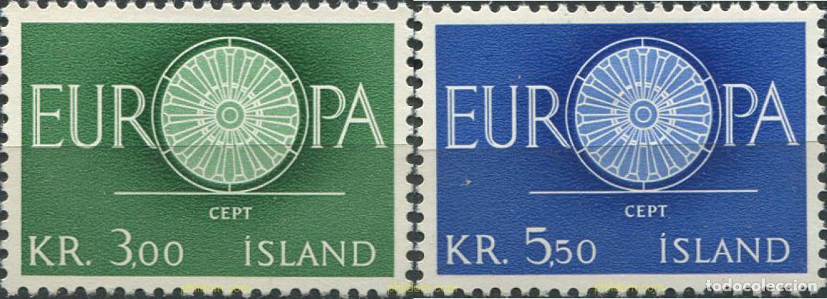 Sellos: 622420 HINGED ISLANDIA 1960 EUROPA CEPT. RUEDA CON 19 RADIOS