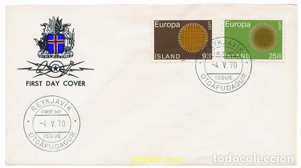 Sellos: 23659 MNH ISLANDIA 1970 EUROPA CEPT. SOL FLAMANTE