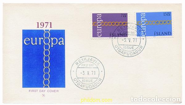 Sellos: 23644 MNH ISLANDIA 1971 EUROPA CEPT. FRATERNIDAD Y COOPERACION
