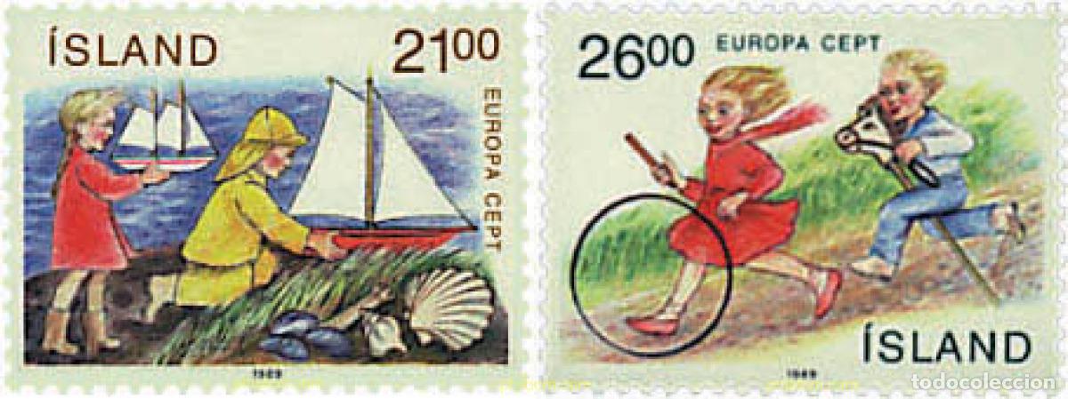 Sellos: 62745 MNH ISLANDIA 1989 EUROPA CEPT. JUEGOS INFANTILES