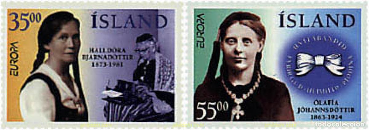 Sellos: 63017 MNH ISLANDIA 1996 EUROPA CEPT. MUJERES CELEBRES