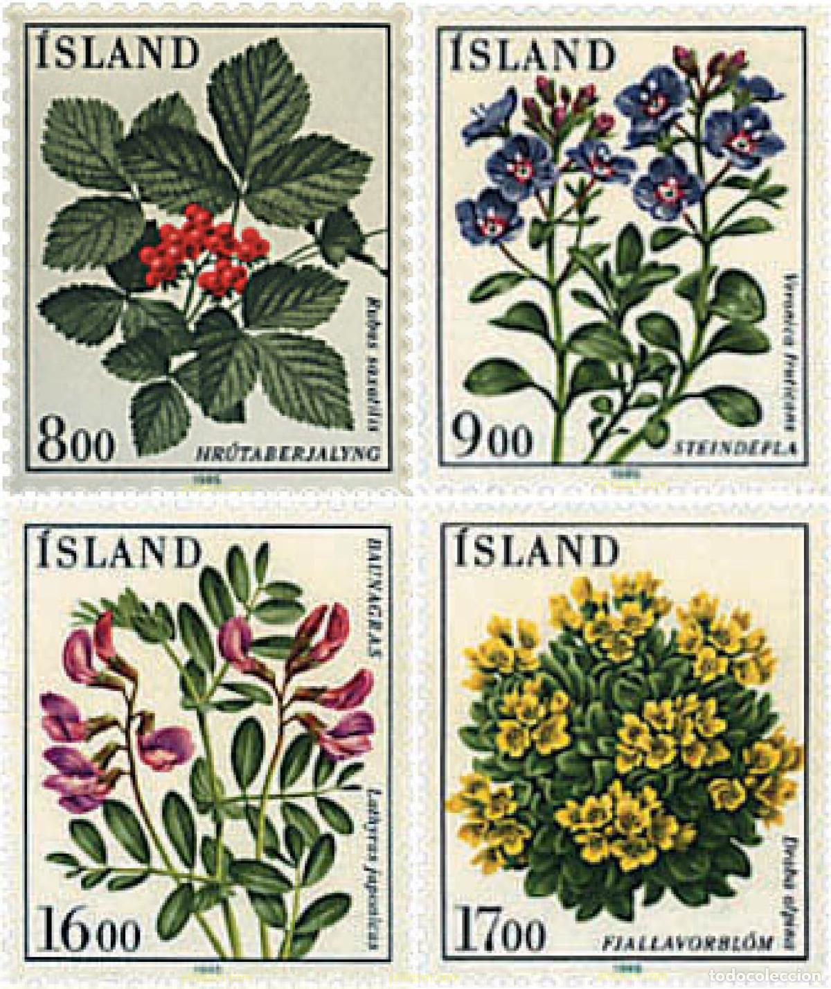Sellos: 90740 MNH ISLANDIA 1985 FLORA DE ISLANDIA