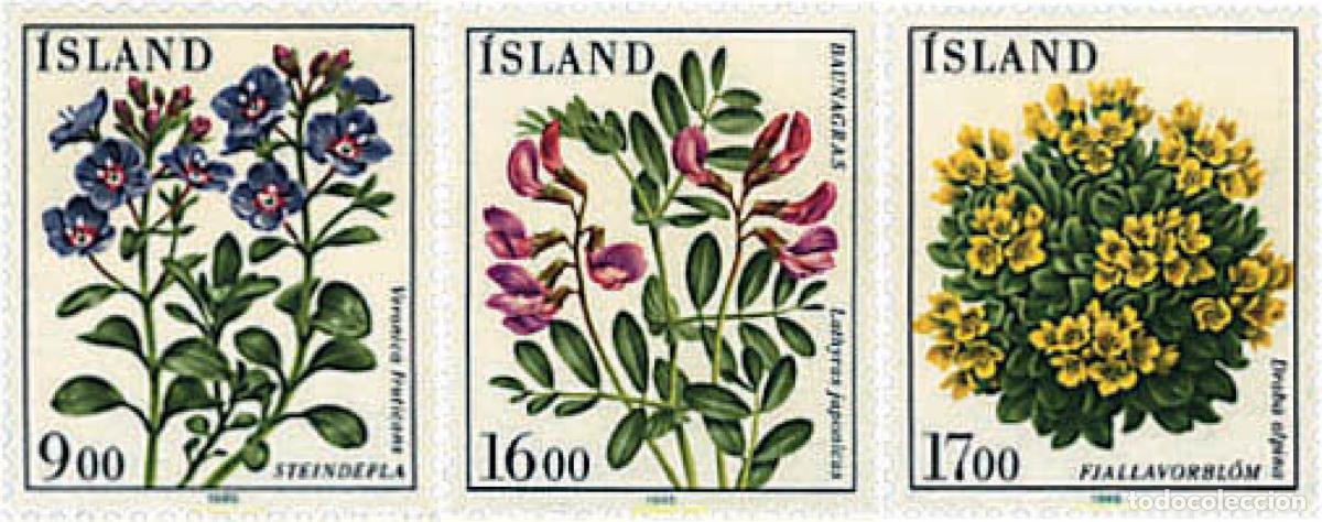 Sellos: 300411 MNH ISLANDIA 1985 FLORA DE ISLANDIA