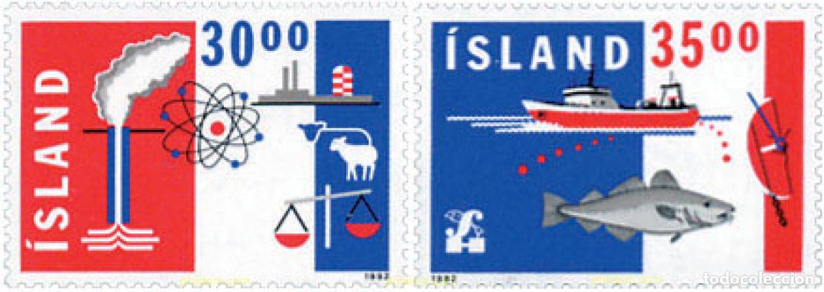 Stamps: 66917 MNH ISLANDIA 1992 EXPORTACIONES