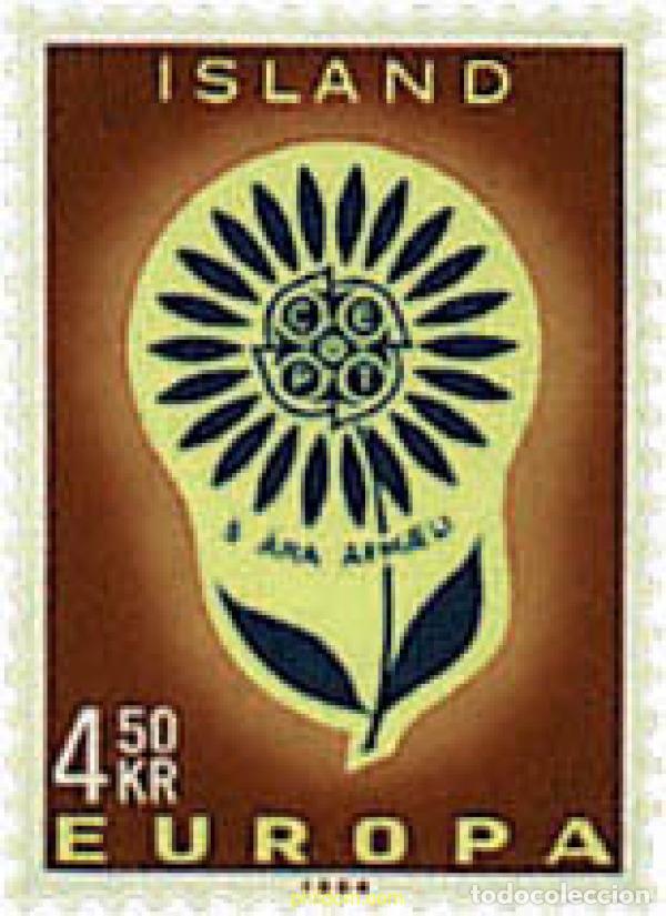 Stamps: 217911 MNH ISLANDIA 1964 EUROPA CEPT. MARGARITA CON 22 PETALOS