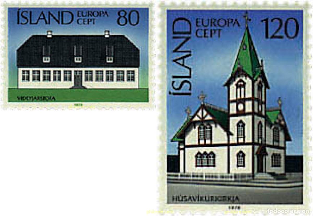 Timbres: 62335 MNH ISLANDIA 1978 EUROPA CEPT. ARQUITECTURA