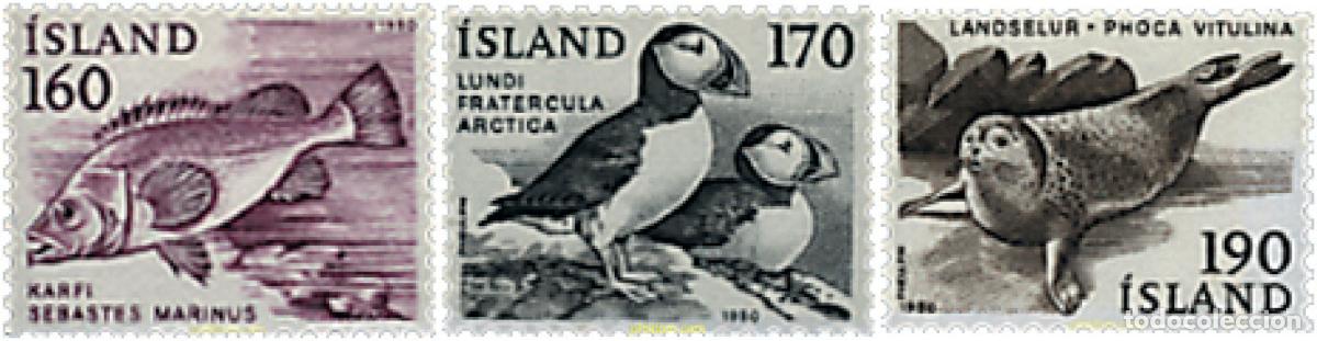 Sellos: 66890 MNH ISLANDIA 1980 FAUNA