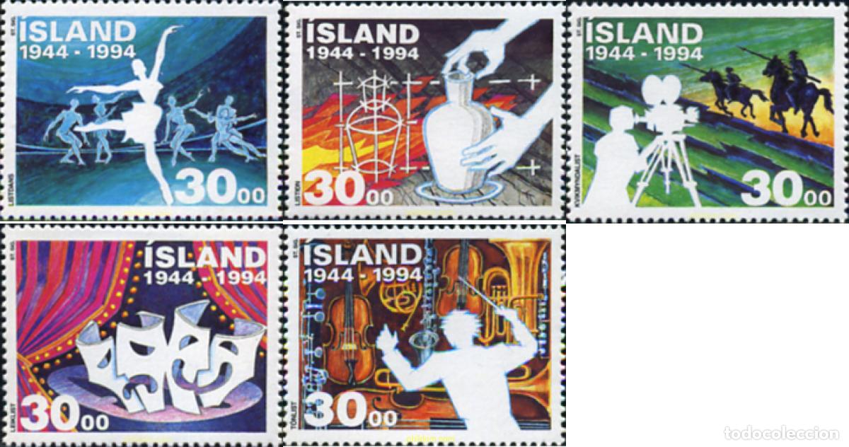Sellos: 66923 MNH ISLANDIA 1994 ARTE Y CULTURA