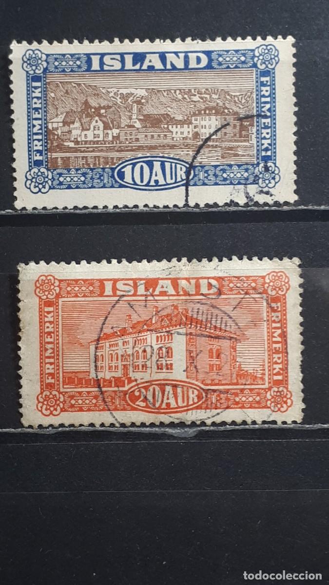 Sellos: ISLANDIA. A&Ntilde;O 1928. &deg;. YVERT 116,117.