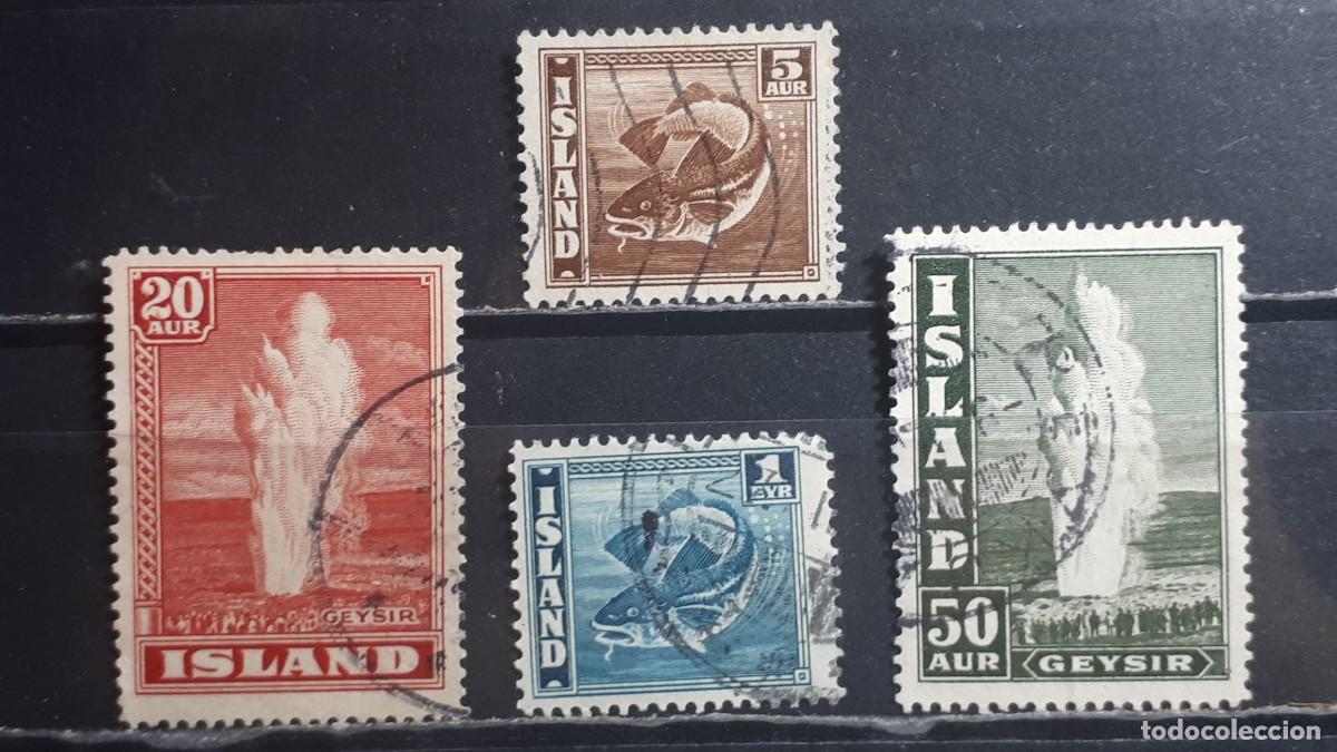 Sellos: ISLANDIA. A&Ntilde;O 1938. &deg;. YVERT 171, 173, 177, 180