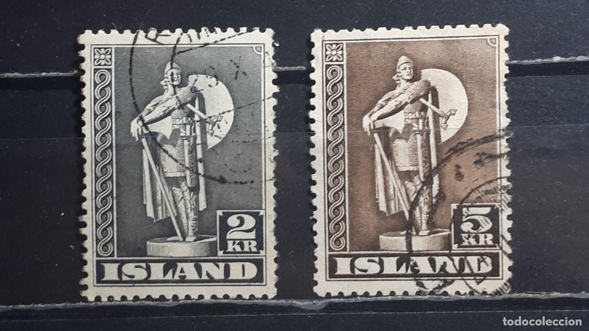 Sellos: ISLANDIA. A&Ntilde;O 1939. &deg;. YVERT 186/7