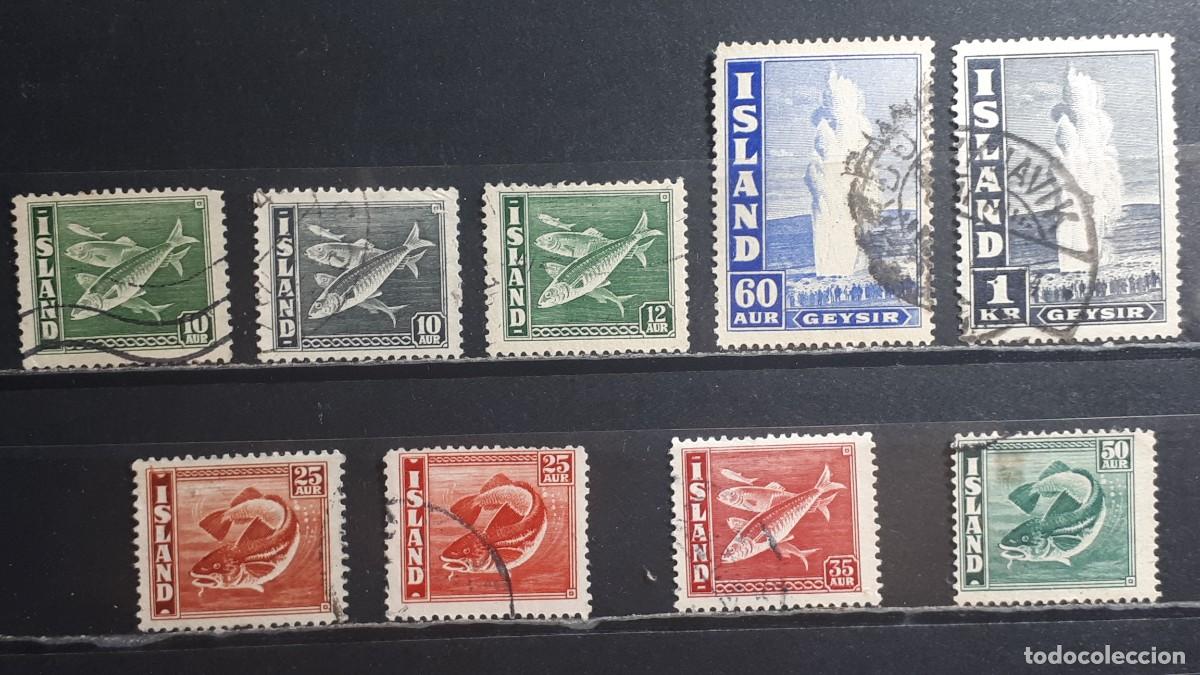 Sellos: ISLANDIA. A&Ntilde;O 1940-5. &deg;. YVERT 189/94 196/8