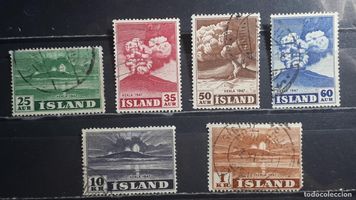 Timbres: ISLANDIA. A&Ntilde;O 1948. &deg;. YVERT 209/14. Falta 208