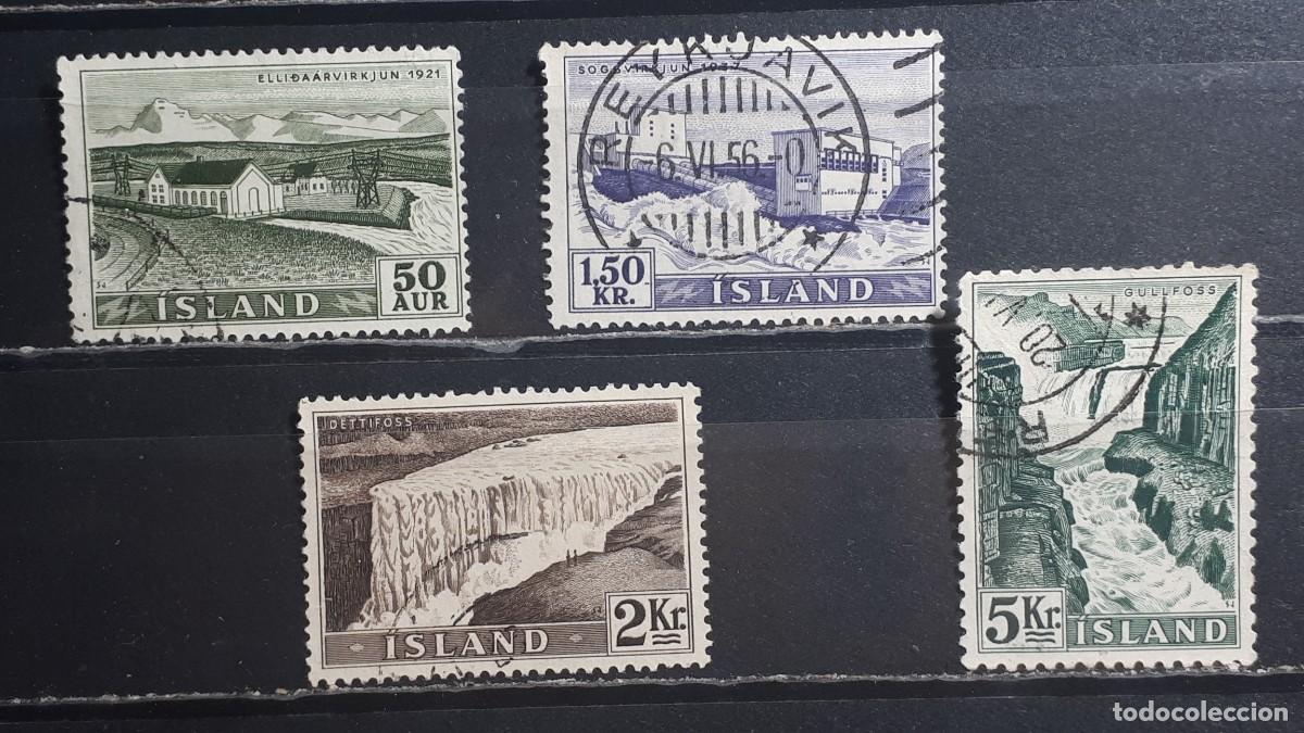 Timbres: ISLANDIA. A&Ntilde;O 1956. &deg;. YVERT 262, 264/5, 268