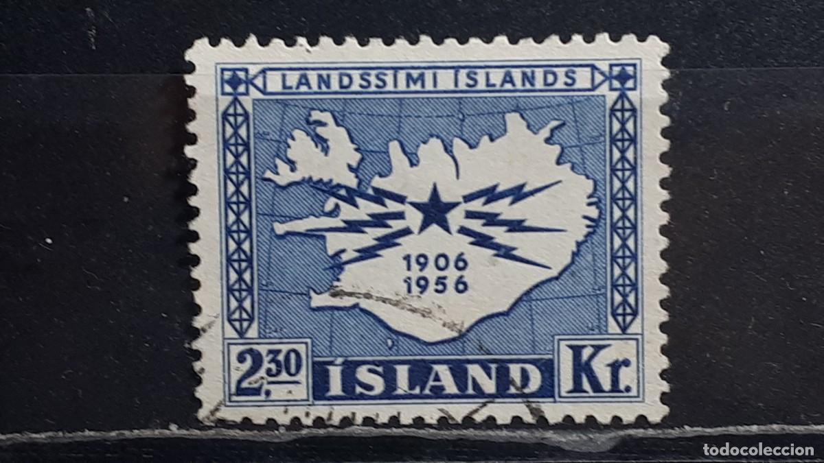 Sellos: ISLANDIA. A&Ntilde;O 1956. &deg;. YVERT 269