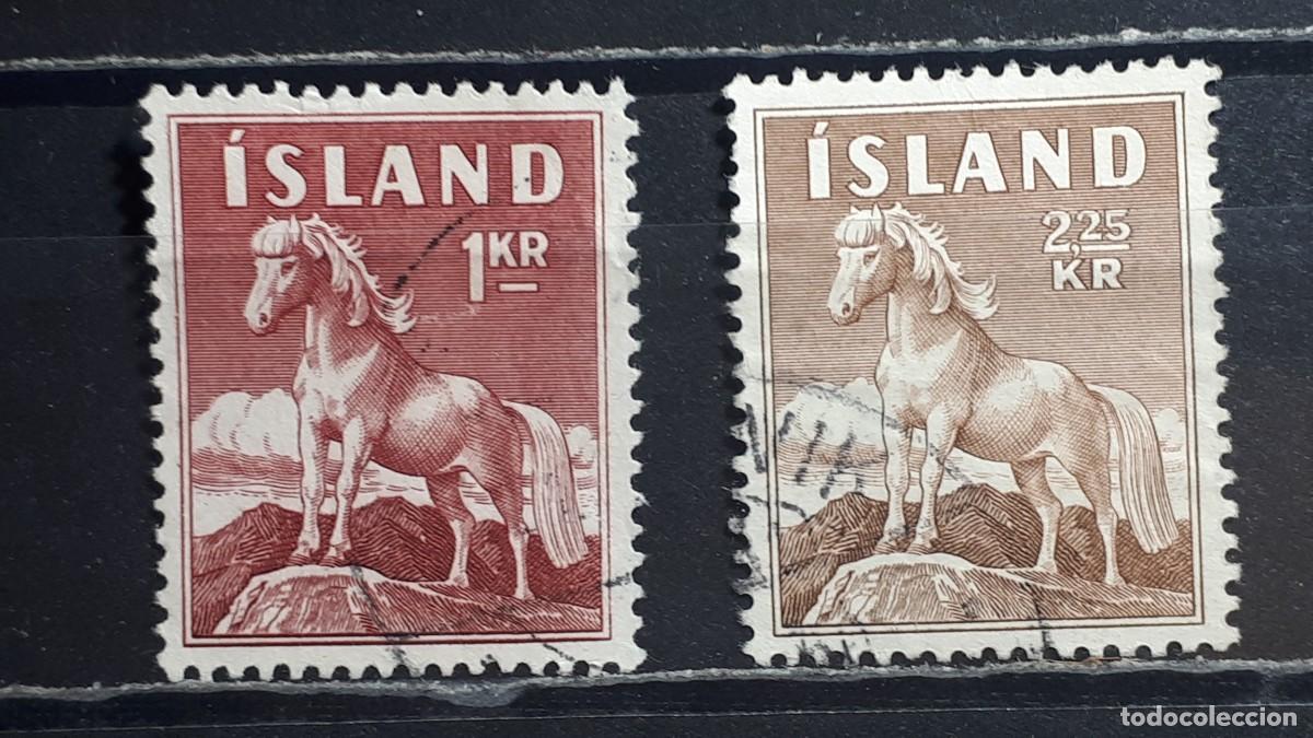 Sellos: ISLANDIA. A&Ntilde;O 1958. &deg;. YVERT 284/5