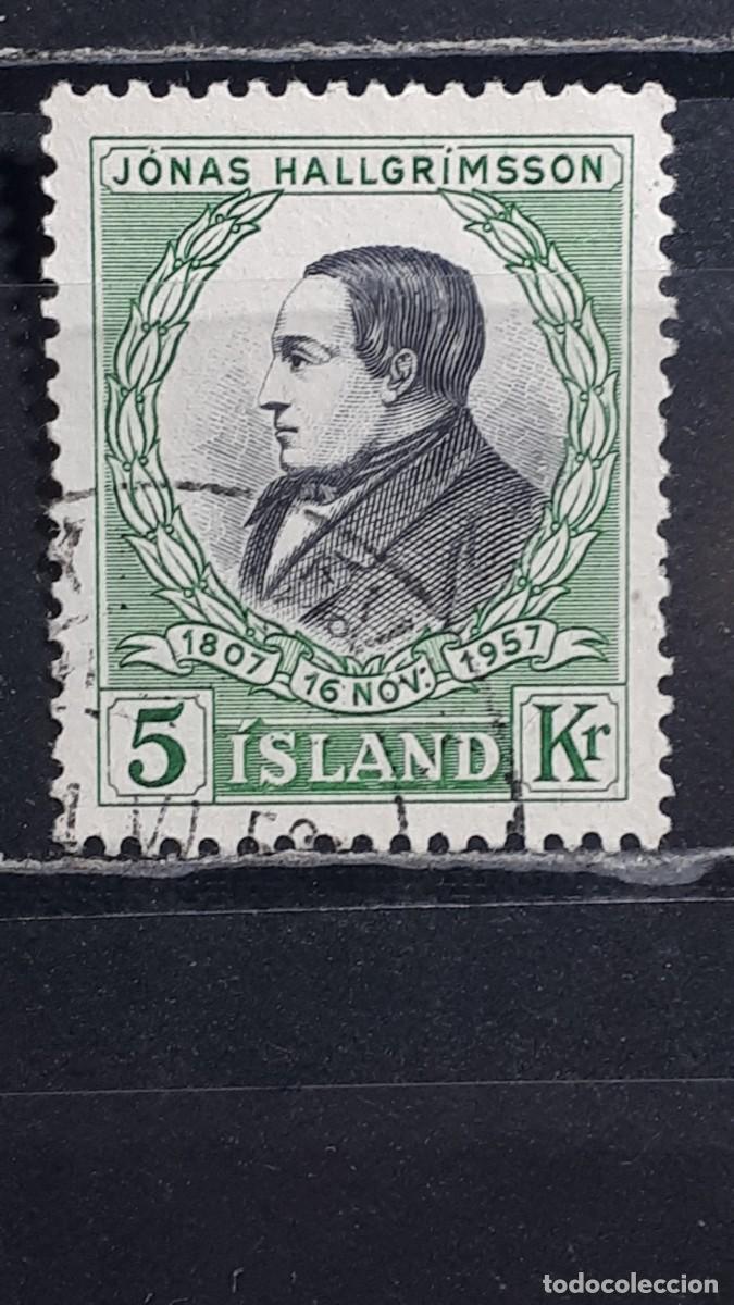 Sellos: ISLANDIA. A&Ntilde;O 1957. &deg;. YVERT 280